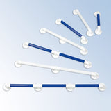 AKW 1900 Series Heavy Duty Fluted Grab Rail – Straight or Angled, White or Blue, photo 10