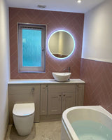 Multipanel Tile Dust Grey Herringbone Bathroom Wall Panel 2400 x 598mm – Matt, photo 2