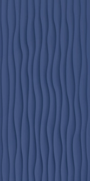 Hilton Head Blue Reef relief matt ceramic decor wall tile 300x600mm