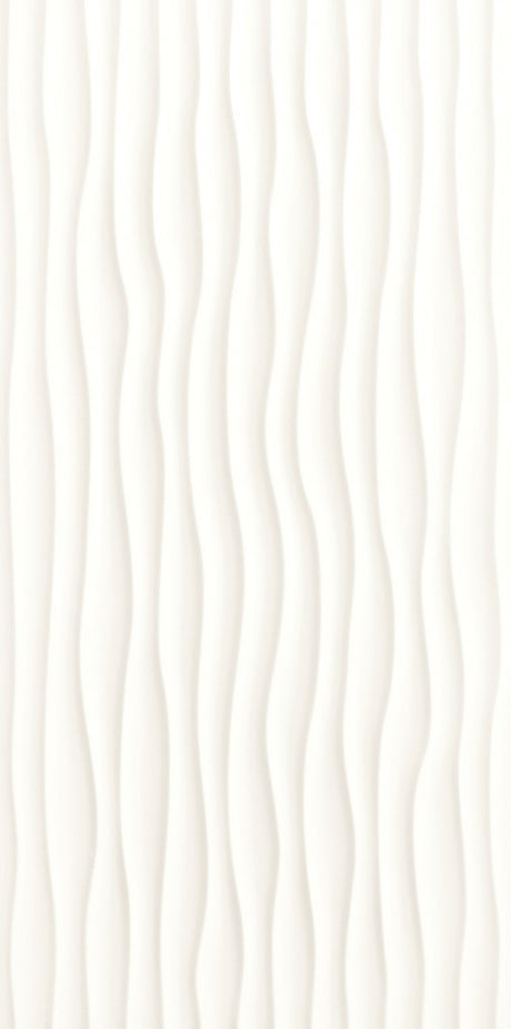 Hilton Head White Reef relief matt ceramic decor wall tile 300x600mm – image 3