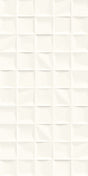 Hilton Head White Rise relief matt ceramic decor wall tile 300x600mm