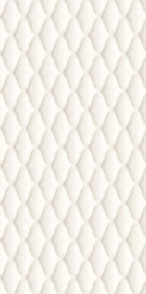 Hilton Head White Skin relief matt ceramic decor wall tile 300x600mm