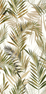 Hyannis Areca Palm floral satin porcelain wall panel mural 600x1200mm