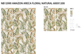 Hyannis Areca Palm satin porcelain wall tile detail