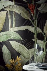 Hyannis Botanical floral satin porcelain wall panel mural 600x1200mm