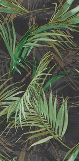 Hyannis Kentia Palm mural panels in a room setting