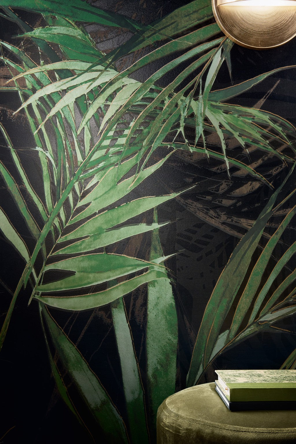 Hyannis Kentia Palm two-panel mural layout