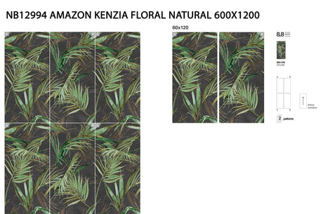 Hyannis Kentia Palm green palm frond wall panel
