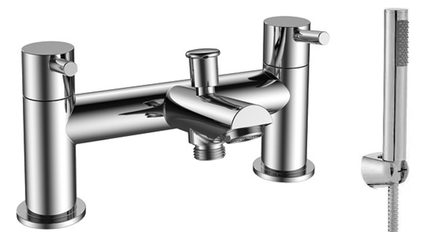 Kartell K-VIT Aztec bath shower mixer tap in chrome (OFTAP02)