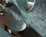 Kennebunk Mint Metallic Satin Porcelain Tropical Decor Hexagon Wall & Floor Tile 150x170mm, view 2