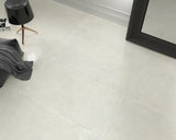 Kennebunk White Metallic Satin Porcelain Wall & Floor Tile 600x1200mm, view 2