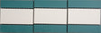 Kitty Hawk mint green Victorian style matt porcelain strip border floor tile 285x93mm