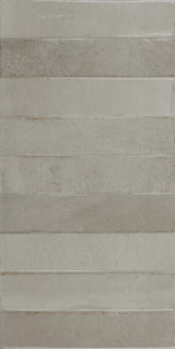 La Jolla fog grey brick effect porcelain tile 300x600mm face