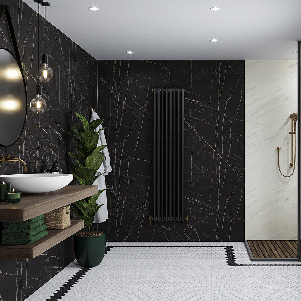Multipanel Linda Barker Black Pietra Bathroom Wall Panel, photo 5