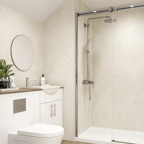 Multipanel Contemporary Marfil Cream Bathroom Wall Panel – Textured Matt, photo 5