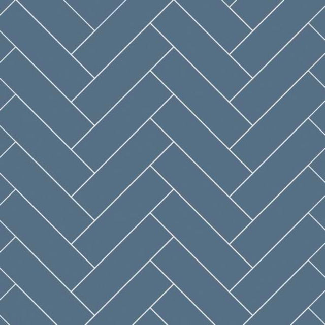 Multipanel Tile Misty Blue Herringbone Bathroom Wall Panel 2400 x 598mm – Matt