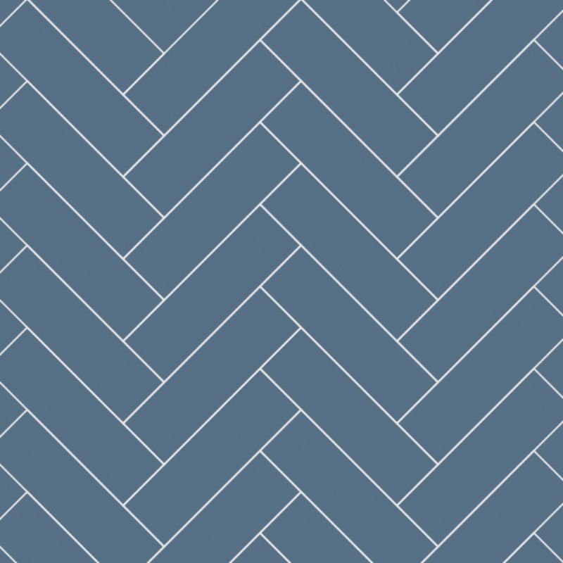Multipanel Tile Misty Blue Herringbone Bathroom Wall Panel 2400 x 598mm – Matt, photo 2