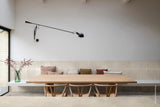 Montauk ivory gloss porcelain brick tile 240x60mm on a wall