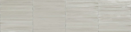 Montauk off-white gloss porcelain tile 240x60mm close-up