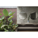 Montauk off-white gloss porcelain tile 240x60mm detail