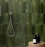 Montauk olive gloss porcelain wall and floor tile 240x60mm