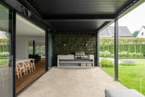 Montauk olive gloss porcelain tile 240x60mm close-up