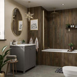 Multipanel Linda Barker Salvaged Planked Elm Bathroom Wall Panel – Textured Matt, photo 6