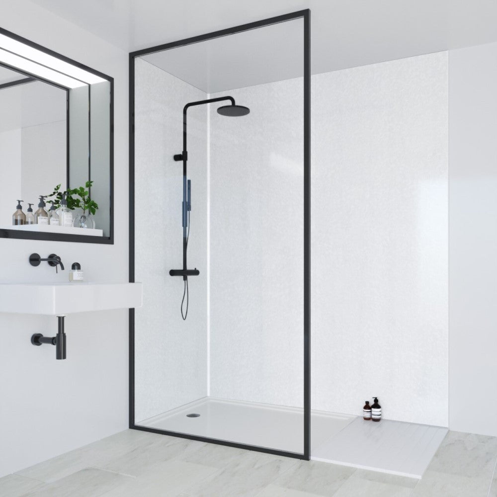 Multipanel Classic Frost White Bathroom Wall Panel, photo 2