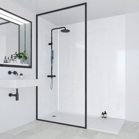 Multipanel Classic Frost White Bathroom Wall Panel, photo 2