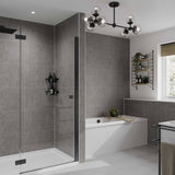 Multipanel Pure Grey Mineral Bathroom Wall Panel – Matt, photo 5
