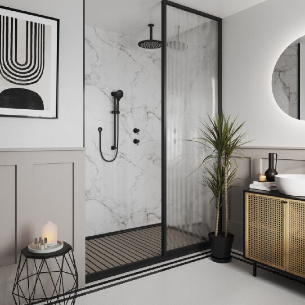 Multipanel Pure White Grey Bathroom Wall Panel – Matt, photo 2