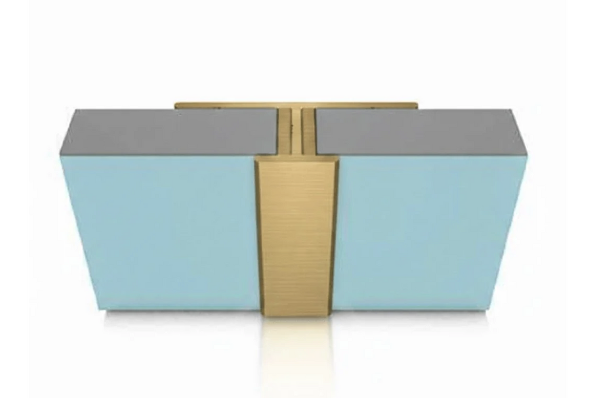 Multipanel Type D Continuous H Joint Profile, Brushed Brass