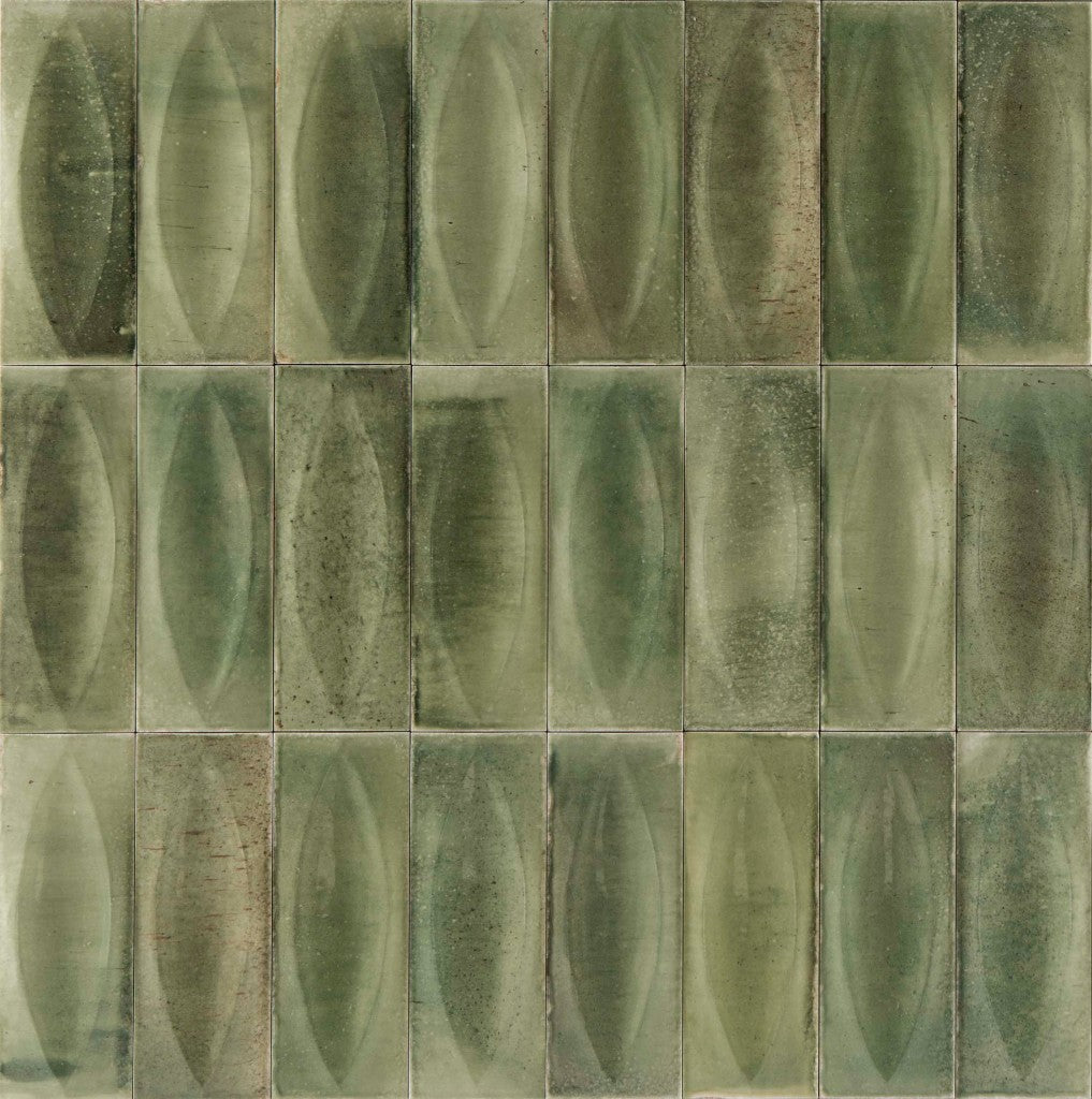 Nantucket Green Eye Decor gloss porcelain wall and floor brick tile 75x200mm – image 3