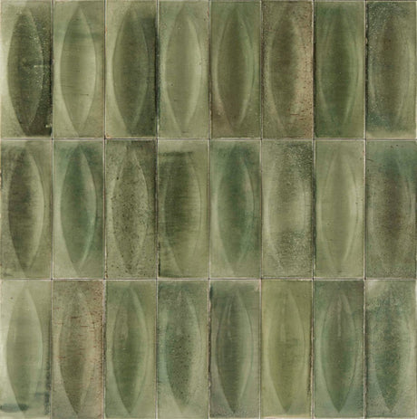 Nantucket Green Eye Decor gloss porcelain wall and floor brick tile 75x200mm – image 3