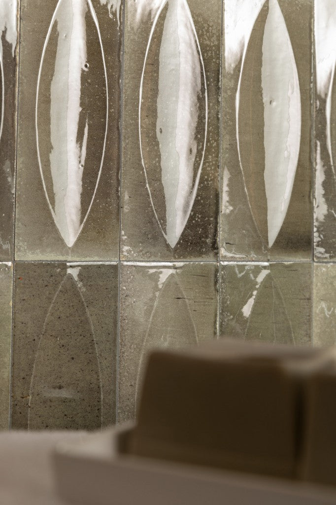 Nantucket Grey Eye Decor gloss porcelain wall and floor brick tile 75x200mm – image 5