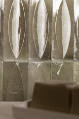 Nantucket Grey Eye Decor gloss porcelain wall and floor brick tile 75x200mm – image 5