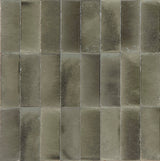 Nantucket Grey gloss porcelain wall and floor brick tile 75x200mm – image 4