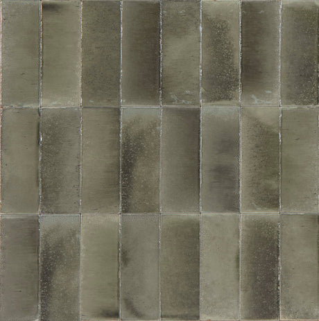 Nantucket Grey gloss porcelain wall and floor brick tile 75x200mm – image 4
