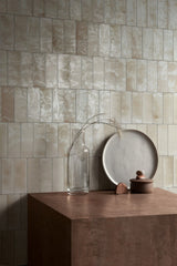 Nantucket Warm Beige gloss porcelain wall and floor brick tile 75x200mm – image 3