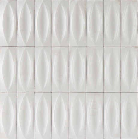 Nantucket White Eye Decor gloss porcelain wall and floor brick tile 75x200mm – image 2