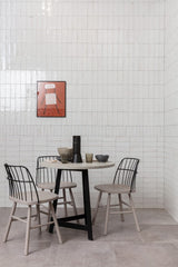 Nantucket White gloss porcelain wall and floor brick tile 75x200mm – image 3