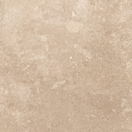 Newport cream stone effect matt porcelain wall & floor tile, 600x600mm – view 3