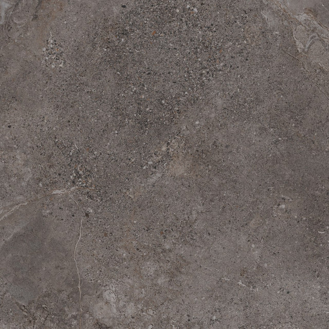 Ocean City anthracite stone effect matt porcelain wall and floor tile 600x600mm