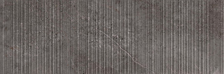 Ocean City anthracite stone effect satin ceramic brick decor wall tile 300x600mm