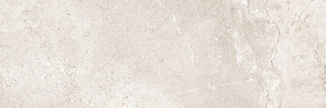 Ocean City white stone effect satin ceramic wall tile 300x600mm