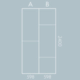 Multipanel Tile Valmasino Marble XL Offset Bathroom Wall Panel 2400 x 598mm – Matt, photo 2
