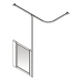 AKW Option H Half Height Shower Screen Set for Shower Trays, photo 4