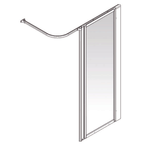 AKW Option HF Full Height Shower Screen Set for Shower Trays, photo 4