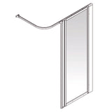 AKW Option HF Full Height Shower Screen Set for Shower Trays, photo 4