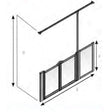 AKW Silverdale Option TT Half Height Carer Shower Screen Set for Shower Trays